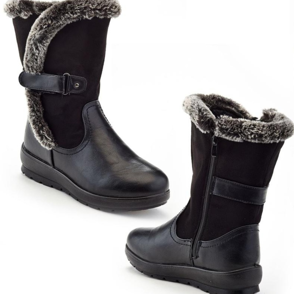 Rasolli Cold Weather Wide Width Mid-Calf Boots 10